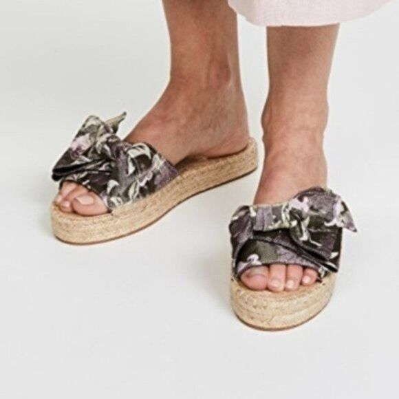 REBECCA MINKOFF Giana Bow Espadrille Slides  - Picture 8 of 8
